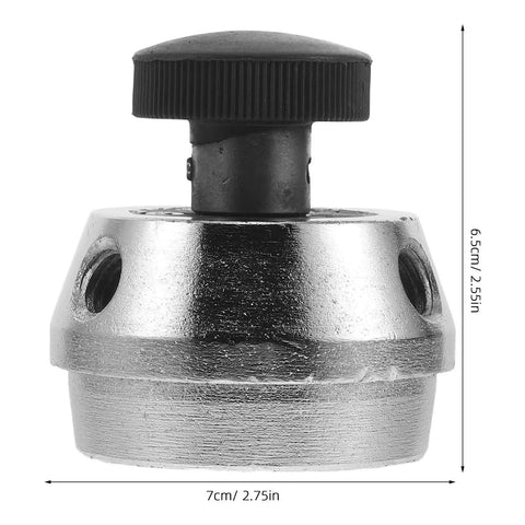 Replacement Lathe Machine Handle Base M12x3 Thread Hole With Durable Plastic And Metal Build For Drilling And Workshop Use Fits Z5122 Z516 Z4116 Z516A Bench Drills For Enduring Performance. 7cm x 6.5cm.