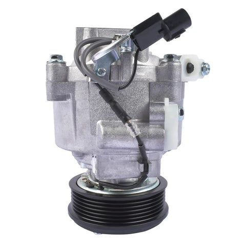 Front view of Mitsubishi Outlander AC Compressor Replacement for 2008 to 2016 2.0L 2.4L Engines OEM Style Fits 7813A212