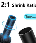 460Pcs Black Heat Shrink Tubing Kit 2:1 Shrink Ratio Marine Grade Waterproof Electrical Tubing For Wires illustration