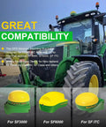 Universal Heavy Duty GPS Receiver Mounting Bracket Adapter PF81190 displayed on John Deere tractor with StarFire options.