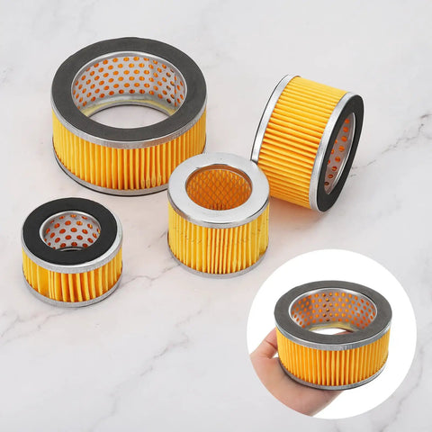 4.2 By 2 Inch Air Compressor Intake Paper Filter 4 Pack Piston Type Replacement Elements For Blowers Generators Yellow