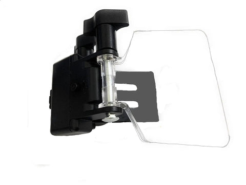 Two Pack Bench Grinder Eye Shield Replacement With Built In LED Lights And Brackets Glass Lenses Easy Install Includes Screws OEM