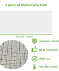 304 Stainless Steel Wire Mesh Vent Cover With One Quarter Inch Holes, 4 Mesh Welded Screen dimensions and features
