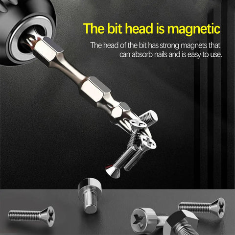 Heavy Duty 10 Piece Drill Bits Set Made Of High Carbon Steel With Magnetic Holder For Tough Drilling Tasks On Wood Metal And Plastic To Help You Get Job Done Fast, magnetic bit holding screws