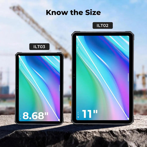 Two Badass Rugged Android 14 Tablets Built Different For UTV Adrenaline Rides And Gritty Job Sites, sized 8.68" and 11".