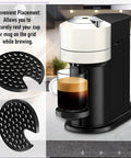 Black Drip Tray Grid Cup Mug Rest for Nespresso Vertuo Next N910 Espresso Grinders Durable Leak Proof Design