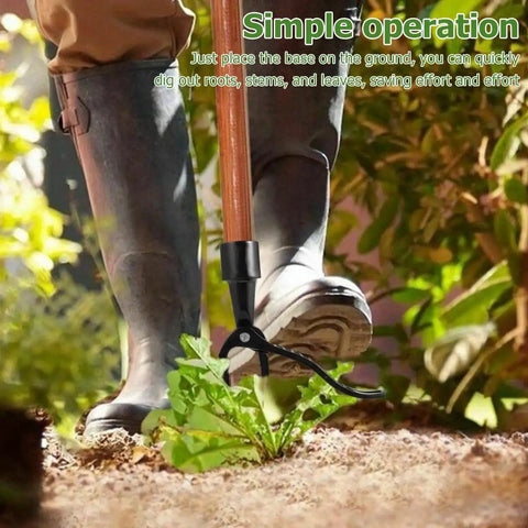 Stand Up Weed Puller Replacement Head With 4 Claw Steel For Yard And Garden Heavy Duty Weeding Tool Easy To Install No Handle Required Effortless Root Uprooting And Fast Weed Removal