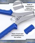 Premium Miter Spring Clamps Kit With 20 Heavy Duty Clamps And Spring Loaded Pliers For DIY Woodworking Proven Grip On Picture Frames And Trim Moldings, blue handle