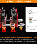 Beefy Electric Trolley For Power Hoist, 1 Ton Capacity, 2204 Lbs Load, Fits 2.68 To 4.33 In I Beam, Heavy Duty Wide Flange Wheels