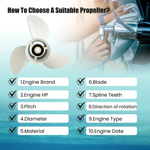 Guide on choosing Aluminum Outboard Propeller Set For 50 To 130HP Boats With 15 Spline Right Hand 3 Blade Includes Four Size Options