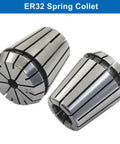ER32 Spring Collet Nut Set, Two Pcs 1 Quarter Inch Precision Collets For CNC Engraving Milling And Lathe Machines
