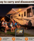 Family camping with 16 Inch Square Steel Grating Fire Pit Black Portable And Durable Perfect For Backyard Camping And Bonfire Hangouts Outdoors With Easy Setup And Rugged All Weather Build