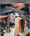 Shop Grade 9 Piece Brake Rotors Tool And Wheel Hub Cleaning Resurfacing Kit With Pneumatic Drill Packed With Micrometer Thickness Gauge Dial Indicator Brake Fluid Tester For No Grit No Sweat Car Maintenance brake fluid tester in use above the reservoir.