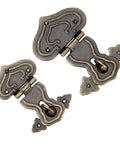 Vintage Zinc Alloy Box Hasp Lock For Jewelry Boxes Suitcases And Furniture Durable Old School Latch Clasp Hardware In 108x74x77mm close up