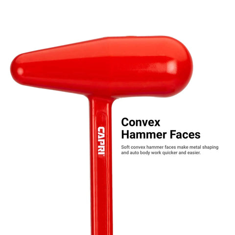 24 Oz Dead Blow Bossing Mallet Bold Red Heavy Duty Non Marring Strike Tool For Metal Shaping Fabrication Shops Kickback Free Design Takes The Sting Out Of Rough Welding And Forge Work