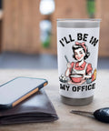 Office Vibe Insulated Tumbler For Cooking Fans, Stainless Steel Double Wall Keeps Drinks Hot Or Cold, BPA Free, shown on desk