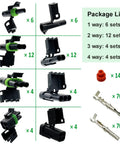 Twippo Weather Pack Connectors 18-14 AWG Kit With 26 Sets Includes Waterproof Sealed Terminals And Housings, 1-4 pin set