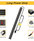 Beefy 16 Outlet Surge Protector Power Strip With 10 Ft Extension Cord Built In Circuit Breaker For Garage And Workshop