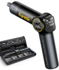 Top Shelf Electric Screwdriver With Pivoting Handle And Crisp Digital Torque Display Featuring Eight Precise Settings For Laptop Repair And Diy Tasks That Deliver Knockout Precision Every Time, showing ergonomic design and digital display.