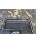 ATV Front Cargo Basket Luggage Carrier Rack Heavy Duty Steel 36 Inches By 17 Inches By 5.25 Inches With Side Rails top view