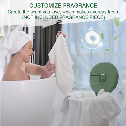 Woman adding towel to Huge 20L Towel Warmer Bucket for Bathrooms Heats Ultra Fast to 130 C 266 F in Minutes Fits Two 40x70 Towels