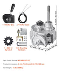 Savage Professional Grade Forward Reverse Go Kart Gearbox With 30 Series Torque Converter Seamless Integration For 212cc Engine UTV Off Road Builds parts, including shifter disc and cables.
