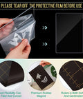 Peeling protective film from Must Have Die Cutting Magnetic Shim Mat Set 6x9 Inch With Card Size Grids And Two Acrylic Cutting Plates