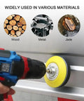 Grab These 78 Pc Crazy Awesome Sanding Discs With Super Easy Hook Loop Backing Pad For Your Drill Make Wood And Metal Projects Fly Smooth Fast Today in use with a drill on metal and wood.