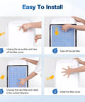 Easy installation steps for MSA3 And MSA3S HEPA Filter Replacement For Membrane Solutions Air Purifier.