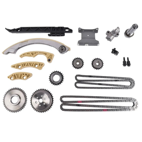 Engine Timing Chain Kit Replacement For Buick Regal LaCrosse Verano HHR Malibu Cobalt Equinox Terrain Pontiac G5 G6 2.0L 2.2L 2.4L 2006 To 2017 12680750 9-4201S components displayed