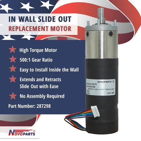 Heavy Duty In Wall Slide Out Motor 500 To 1 Gear Ratio High Torque Replacement For RV Camper Home Theater Hidden Slide Outs US