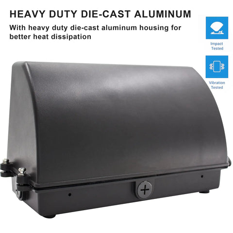 Wall Pack Light 35W Behemoth Bright 4,200 Lumen 5000K Daylight Outdoor Area Light with die-cast aluminum housing