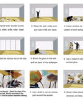 Step-by-step guide for installing Epic Tropical Wall Mural For Bedroom And Living Room With 3D Monstera And Banana Palm Leaves Seven Panel Set