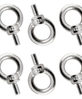 12 Pack M4 Lifting Eye Bolts 304 Stainless Steel Heavy Duty Tough As Nails Machinery Shoulder Ring Eye Bolts With 11mm Inner Diameter