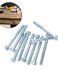 Motorcycle Engine Mounting Screw Set 10 Pc Easy Install Hardware Kit M6 Thread 8mm Diameter Silver Finish Durable Metal Fasteners for Pros Techs and DIYers, 10 silver bolts