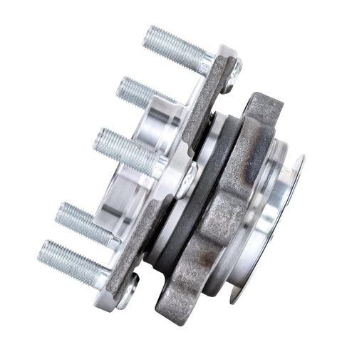 Side view of Pair Front Wheel Bearing And Hub Assembly For Nissan Sentra 2013 To 2019 Leaf 2013 To 2017 NV200 2013 To 2021 Chevy City Express 5 Lugs With ABS
