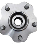 Front view of Rear Wheel Bearing And Hub Assembly Set For Infiniti G35 And Nissan 350Z Two Piece Kit With Rear Left And Right Hubs