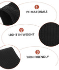 Close-up of breathable PE mesh on 2 Pairs Cut Resistant Arm Sleeves Heavy Slash Proof Arm Guards For Welding Gardening And Mechanic Jobs Built Tough.