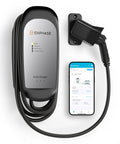 32 Amp Level 2 Home EV Charger With J1772 Connector WiFi Enabled Smart Charging Schedule Off Peak Rates Hardwired Installation