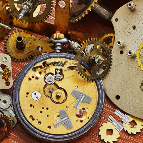Clock Winding Key For Mechanical Clocks, Pro Repair Tool For Vintage Alarm Clocks, metal gears and parts