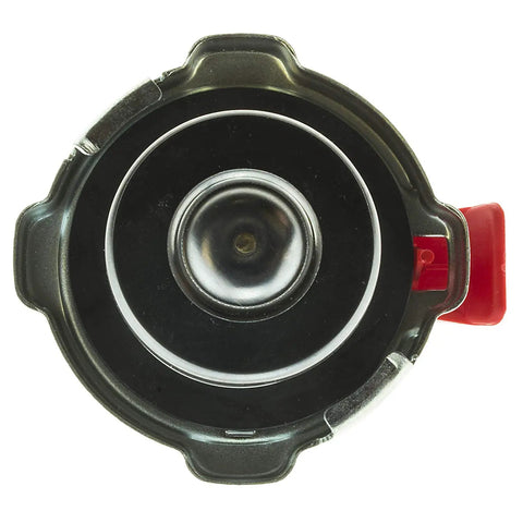 Top view of Safety Lever Radiator Cap ST18 For Jeep Wrangler And Grand Cherokee, Dodge Chrysler Compatible Radiator Cap Replacement Ride Ready