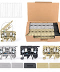 Heavy Duty Din Rail Fuse Holders Terminal Block Kit With Led Indicator Lights And Rock Solid End Plates For Badass Circuit Protection And Tight Wiring Setup Plus Marking Strips in assorted colors and packaging.