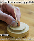 Hand using Fine Sanding Sticks For Models And Wood Five Point Four Inch 280 Grit 100 Pack to polish a wooden object