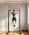 Beast Mode Ready Heavy Duty Free Standing Pull Up Bar Station With H Frame, 330 Lbs Capacity in home workout setup