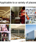 Collage of various venues including cafes, factories, and offices where a 40L Commercial Hot Water Dispenser Urn With Auto Fill Faucet Stainless Steel Tank is applicable.