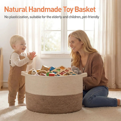 Hella Spacious XXXLarge Blanket Basket For Living Room Storage And Family Rooms Is Built Tough With Heavy Duty Woven Weave Offering A Super Roomy 90 Liter Space To Stack Bulk Comforters Extra Pillows And Throw Blankets In Warm Earthy Brown