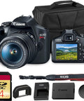 Rebel T7 DSLR Starter Kit With 24.1MP APS-C Sensor And Built-In Wi-Fi NFC 18-55mm Lens 64GB Card Shoulder Bag Battery And Charger