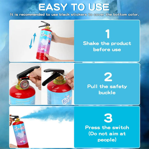 Extra Large Gender Reveal Fire Extinguisher 2 Pack Biodegradable Pink Blue Color Burst Kit For Chic Baby Shower Party Decor That Totally Slaps And Sets The Stage