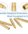 5Pcs Heat Set Insert Tips For M2 M2.5 M3 M4 M5 Threaded Inserts For 3D Printed Parts And Raspberry Pi Projects shown in brass