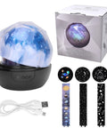 Kids Night Light With Starry Projector Lamp And Universe Glow, Dual Mode with three film themes and USB cable